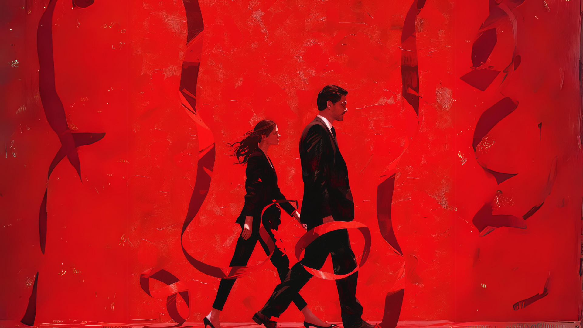 Red abstract background